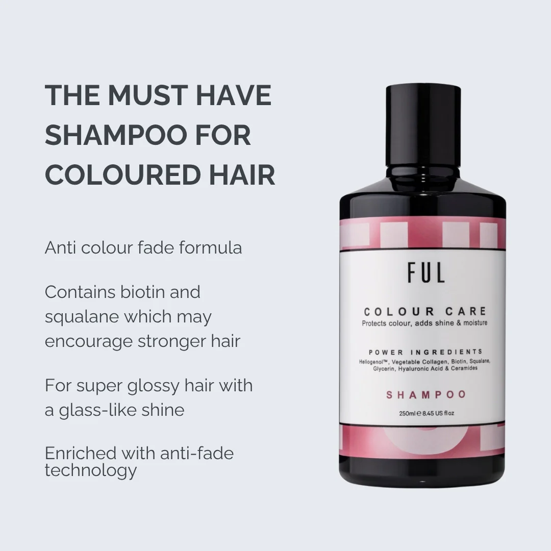 FUL Colour Care Shampoo 250ml – Sulphate Free Moisturising Cleanser for Coloured & Dyed Hair | Colour Safe - Image 5