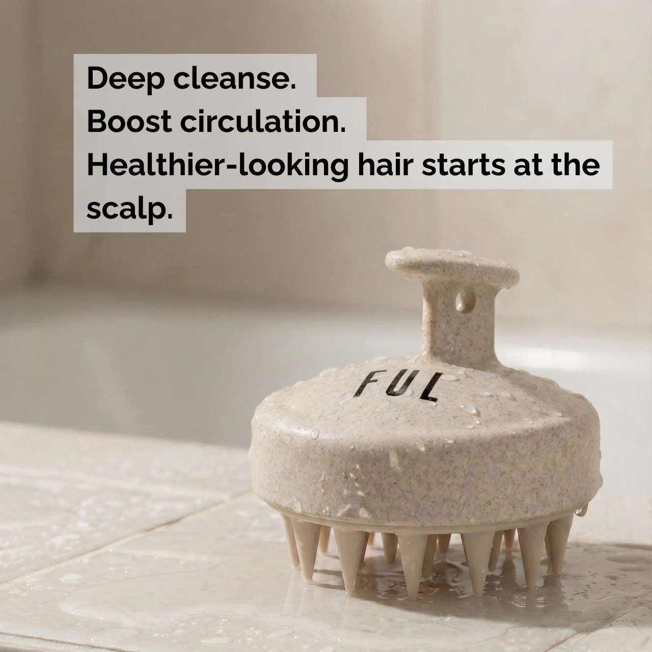 FUL Scalp Massager Brush – Silicone Exfoliator for Hair Growth, Flakes & Deep Cleansing - Image 5