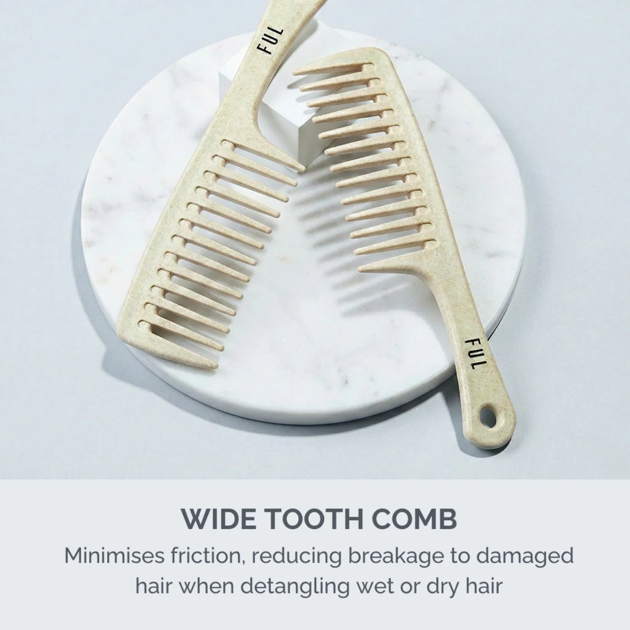 FUL Wide Tooth Comb – Tangle-Free Detangling for Wet, Curly, Wavy & Frizzy Hair - Image 4