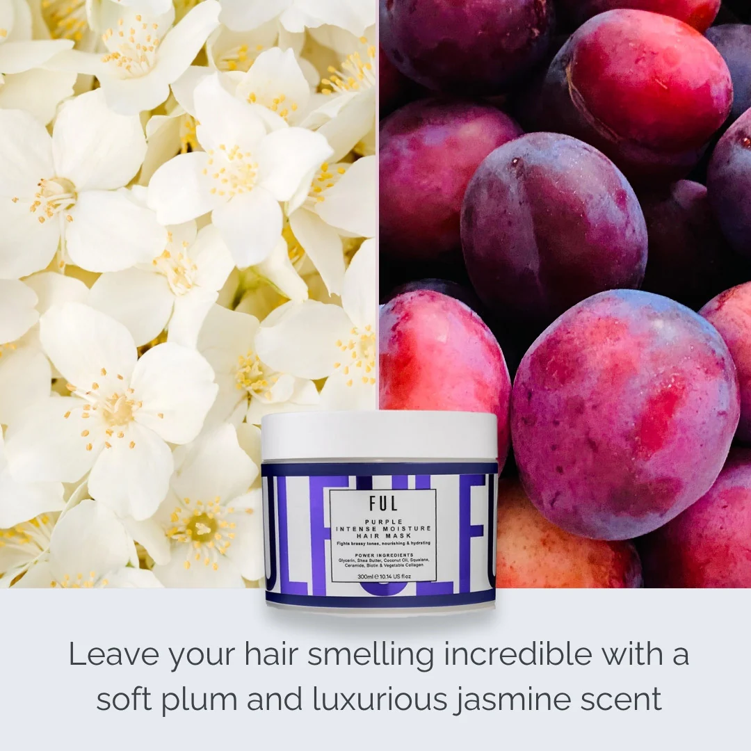 FUL Purple Hair Mask 300ml – Anti-Yellow Toning Mask for Blonde, Silver & Bleached Hair - Image 3