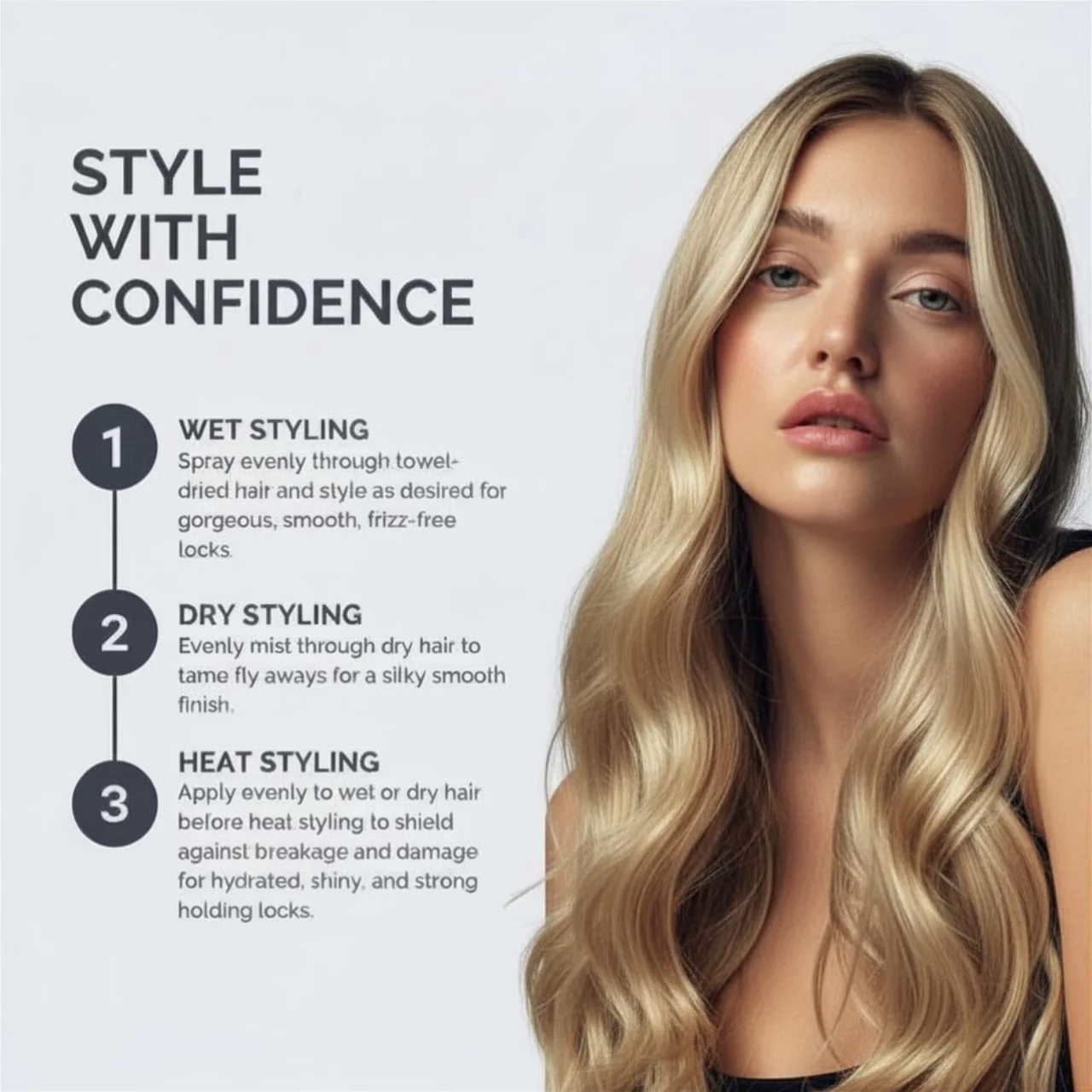 FUL Styling Spray 100ml – Heat Protectant & Volumising Mist for Frizz-Free Daily Styling - Image 4
