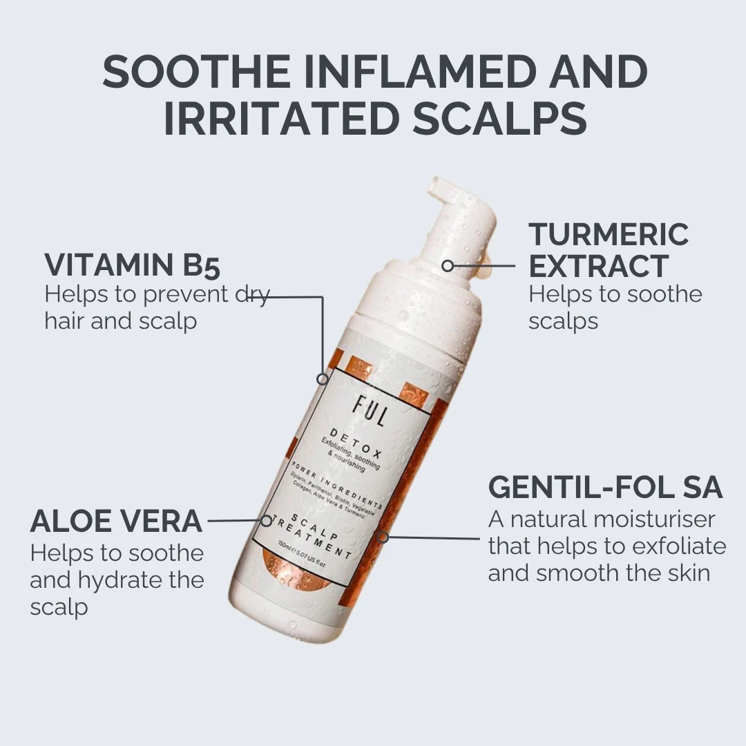 FUL Detox Scalp Treatment 150ml– Relief for Dry, Flaky or Itchy Scalps | Clarifying & Hydrating - Image 5